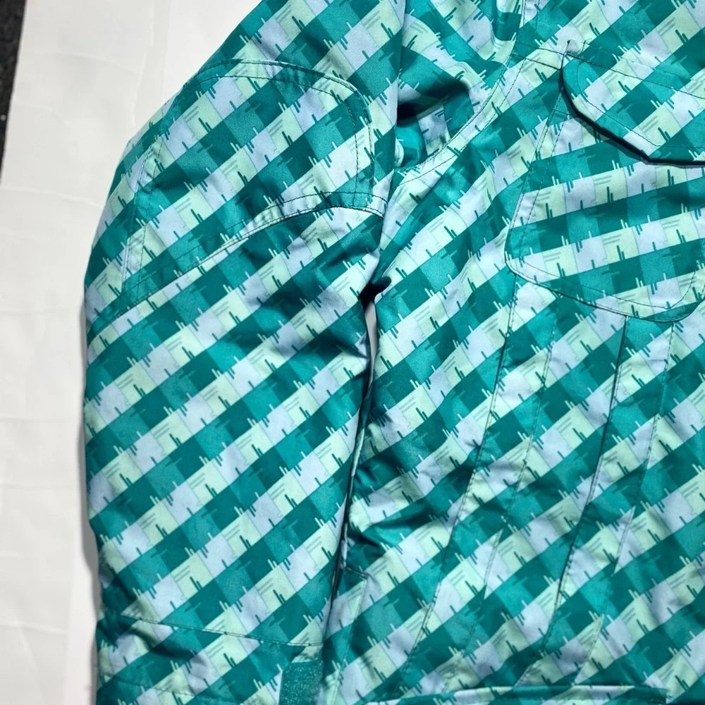 Sims Teal Ski Snow Kids Jacket With Multi‎ Pockets For Personal Items Size L